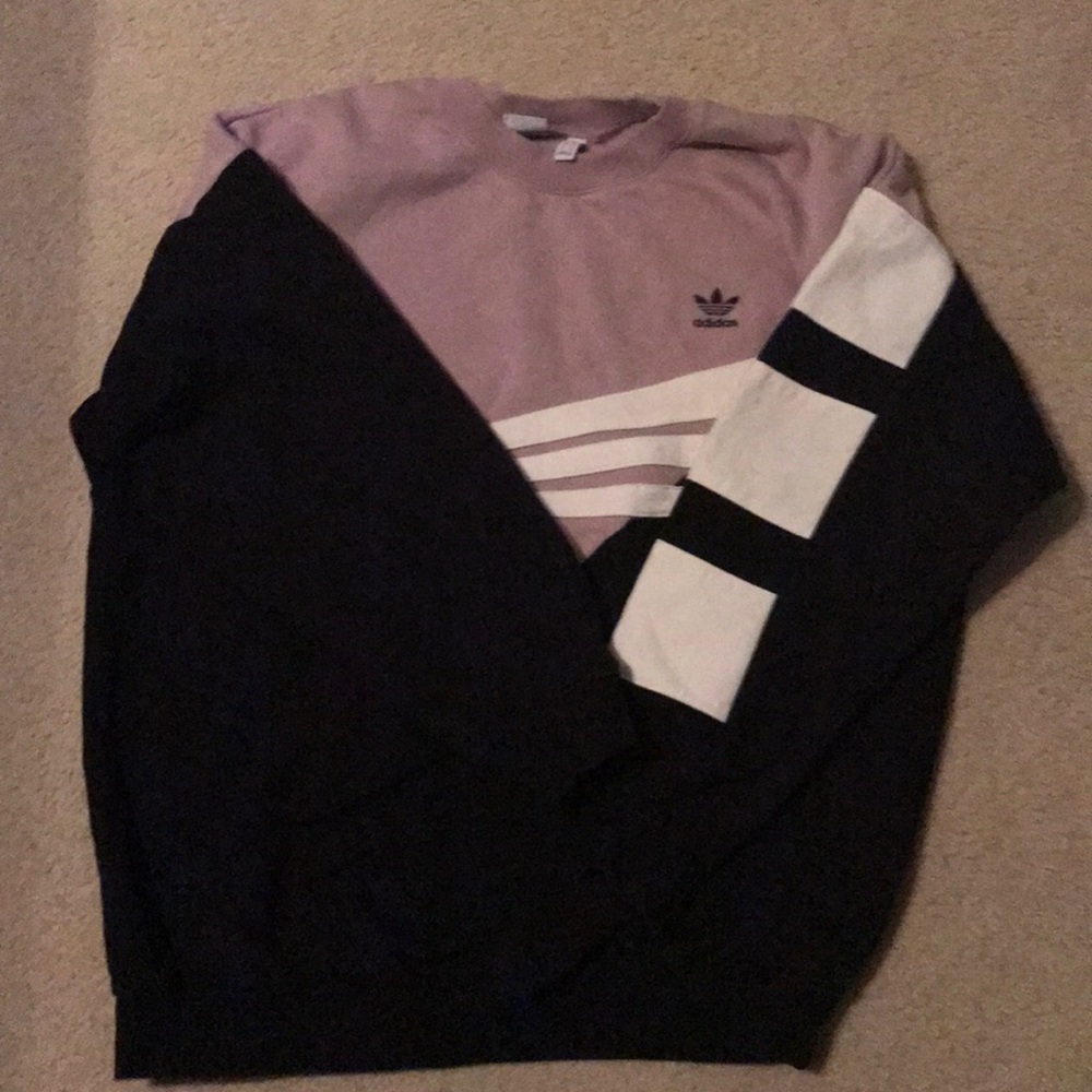 Women’s adidas sweatshirt purple black white large